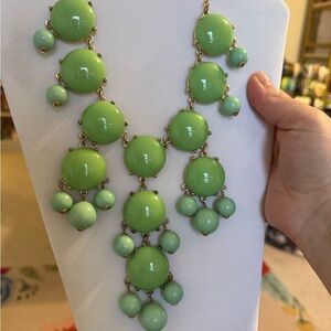 J. Crew Vibrant‎ Green Bubble Necklace